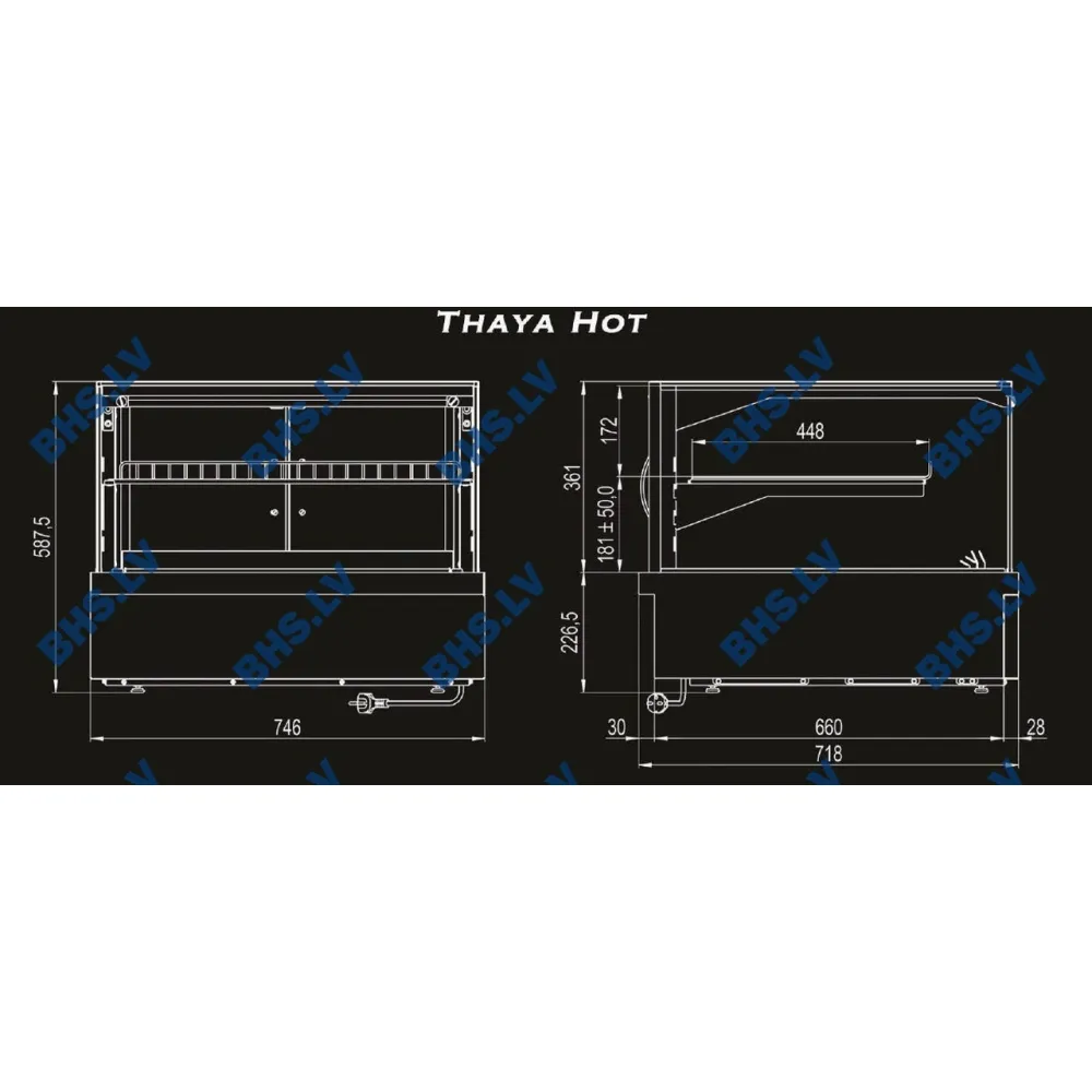 Karstā vitrīna THAYA HOT GN2 (119T1020D)