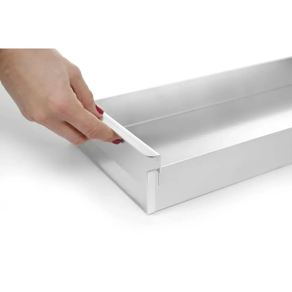 Cepšanas paplāte ar noņemamu sānu paneli 580x200x(H)50mm (689868)