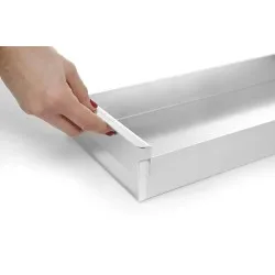 Cepšanas paplāte ar noņemamu sānu paneli 580x200x(H)50mm