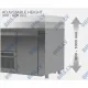 Galds ledusskapis ar lifta mehānismu P449 2330mm (FPR-E449-233/70/90)