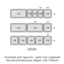 Galds ledusskapis GSS20 201 l