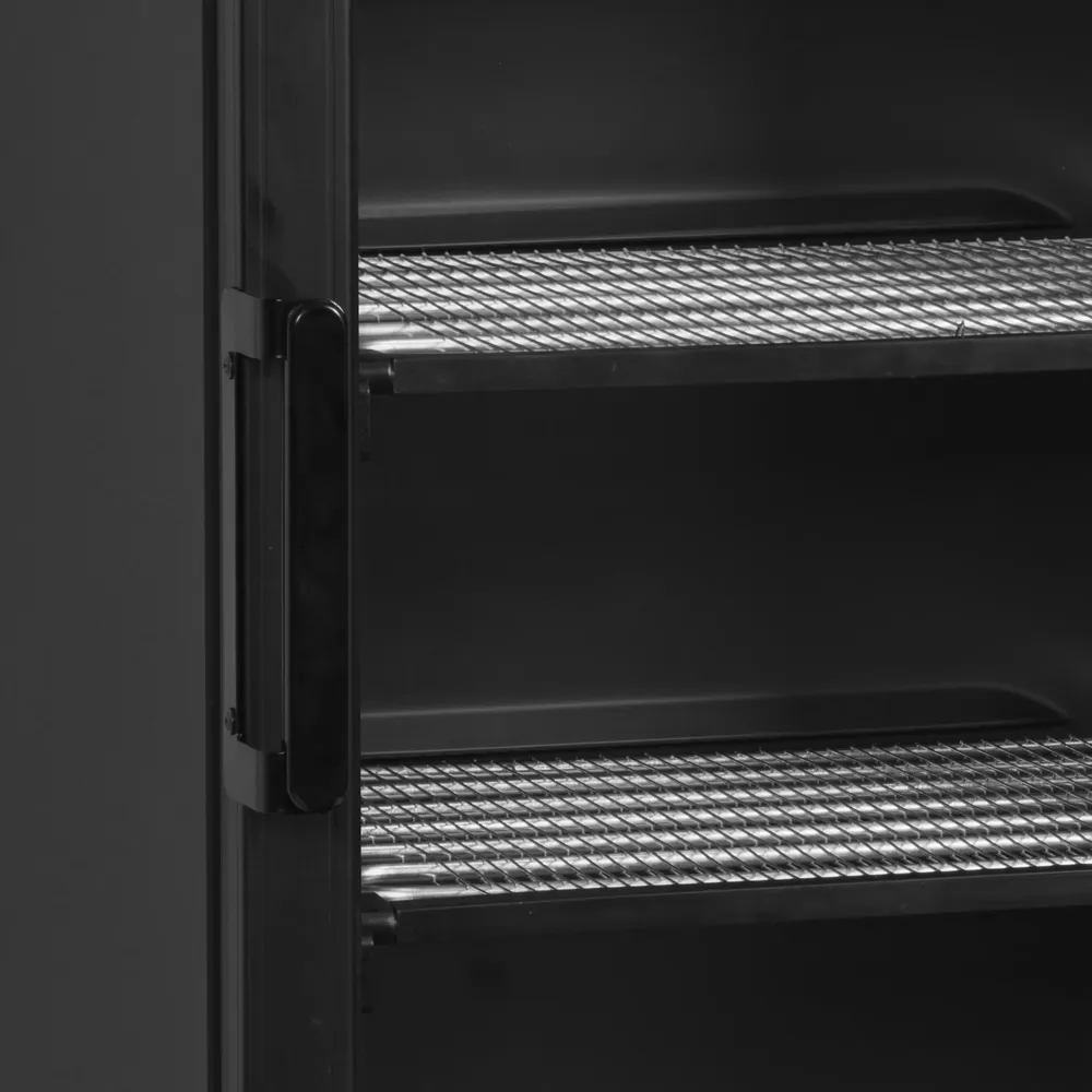 Saldētava ar reklāmas baneri 270l, melna (UFSC371GCP BLACK)