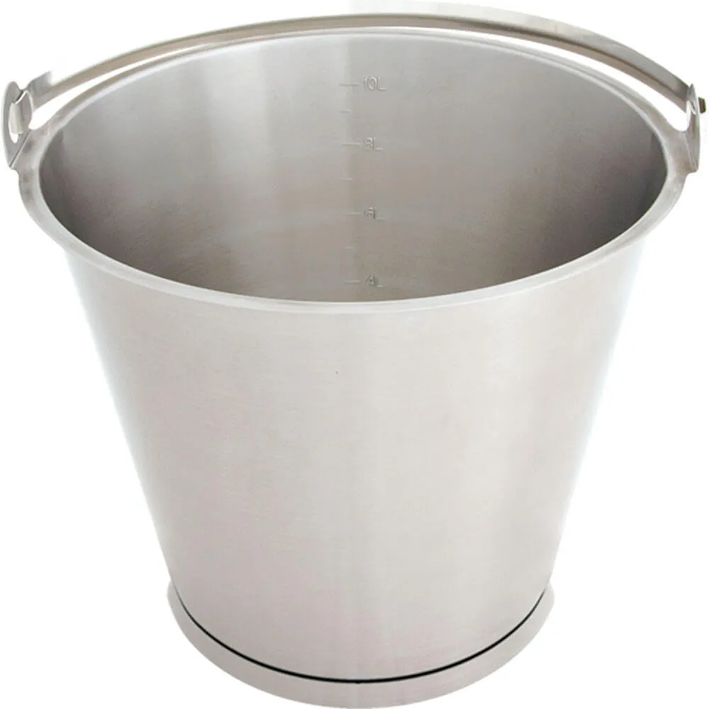 Nerūsējošā tērauda spainis ar gredzenu, Ø 275 mm,  10 l (092103)