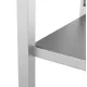 Metāla galds ar divām izlietnēm bez plaukta 1500 (BHS-PRA-150/60/85)