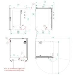 Konvekcijas krāsns, elektriskā STG 111 M