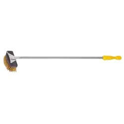 Rounded pizza oven cleaning brush