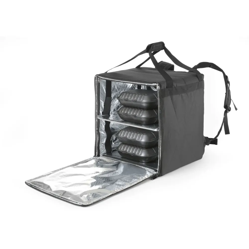 Izolēta pārtikas piegādes mugursoma, melns 72,2L (709801)