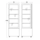 Aukstā vitrīna 250L DC402BB (19311110000DC402BB)