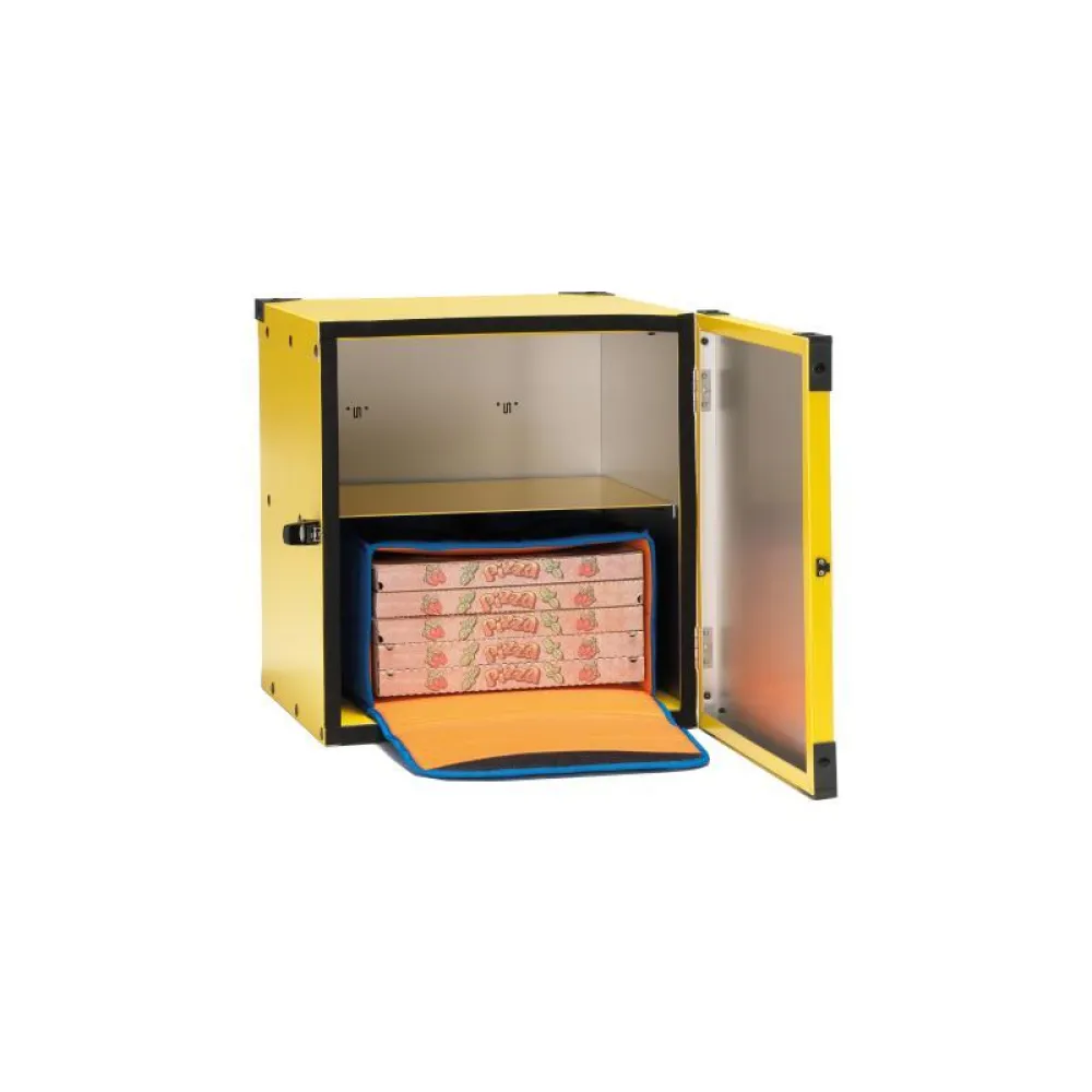 Neizolēta kaste ar centrālo plauktu 2 termosomām, 40cm (BP40R)