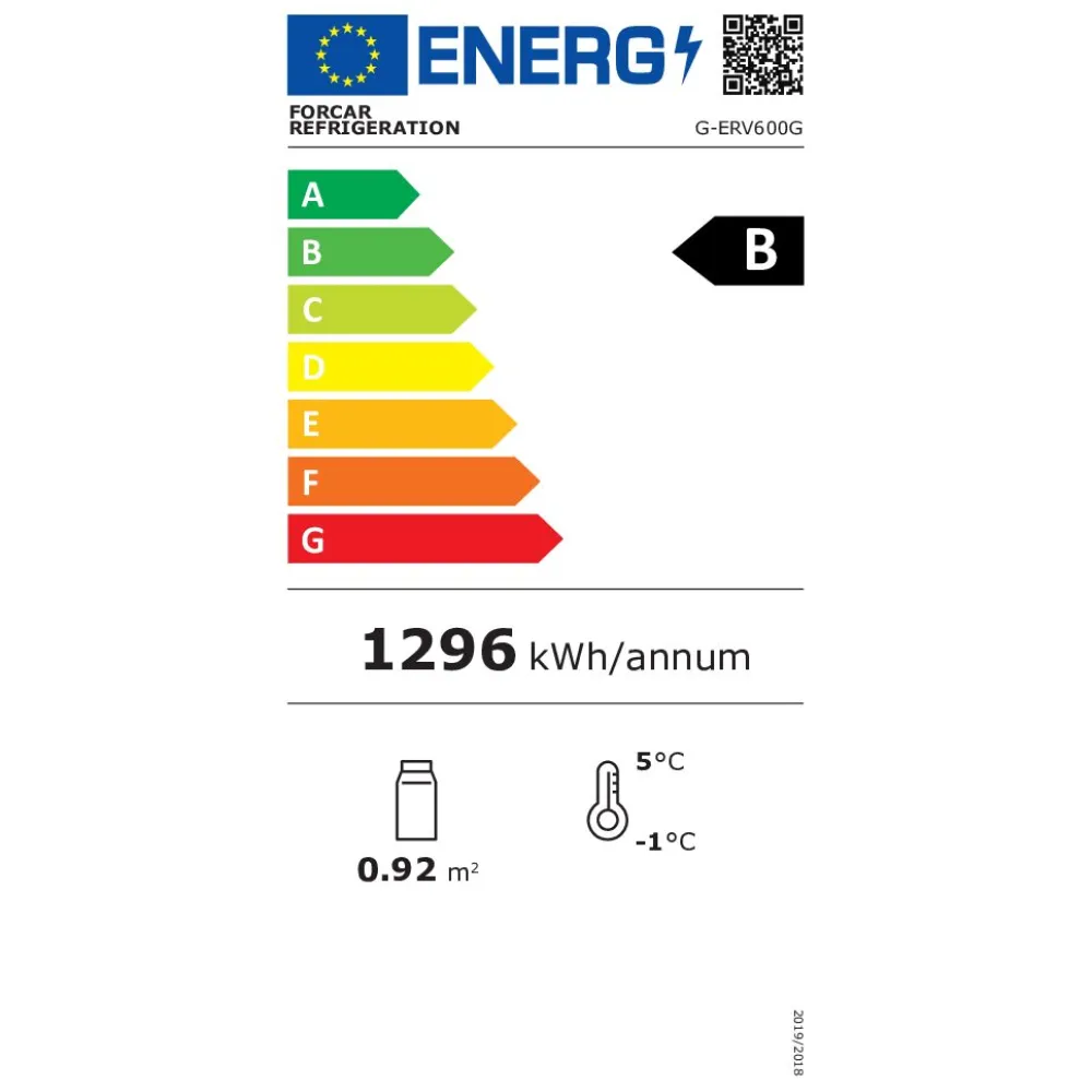 Ledusskapis ventilējams Eco Line G-ERV600G
