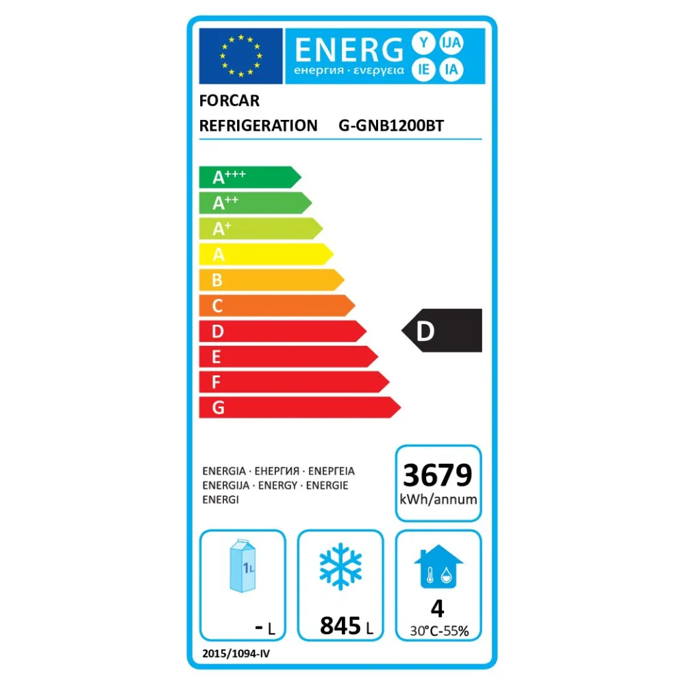 Saldētava Eco Line, divdurvju GN2/1 G-GNB1200BT