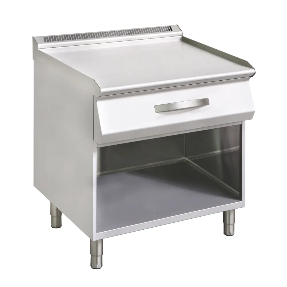 Tērauda galds ar atvilktni 800 x 730 x 850 mm (GN0110-080EV+S02)