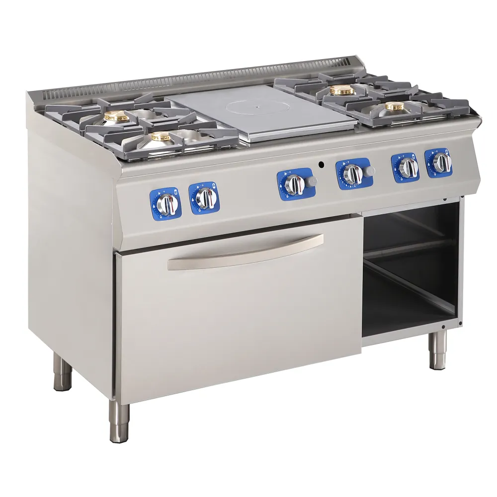 Gāzes plīts virsma ar gāzes cepeškrāsni 48kW (GT2310-120GV+V52)