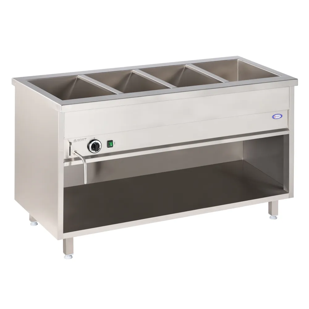 Karstais marmīts ar plauktu 4xGN 1/1, ar kopējo temperatūras kontroli (GBS1014-142EK)