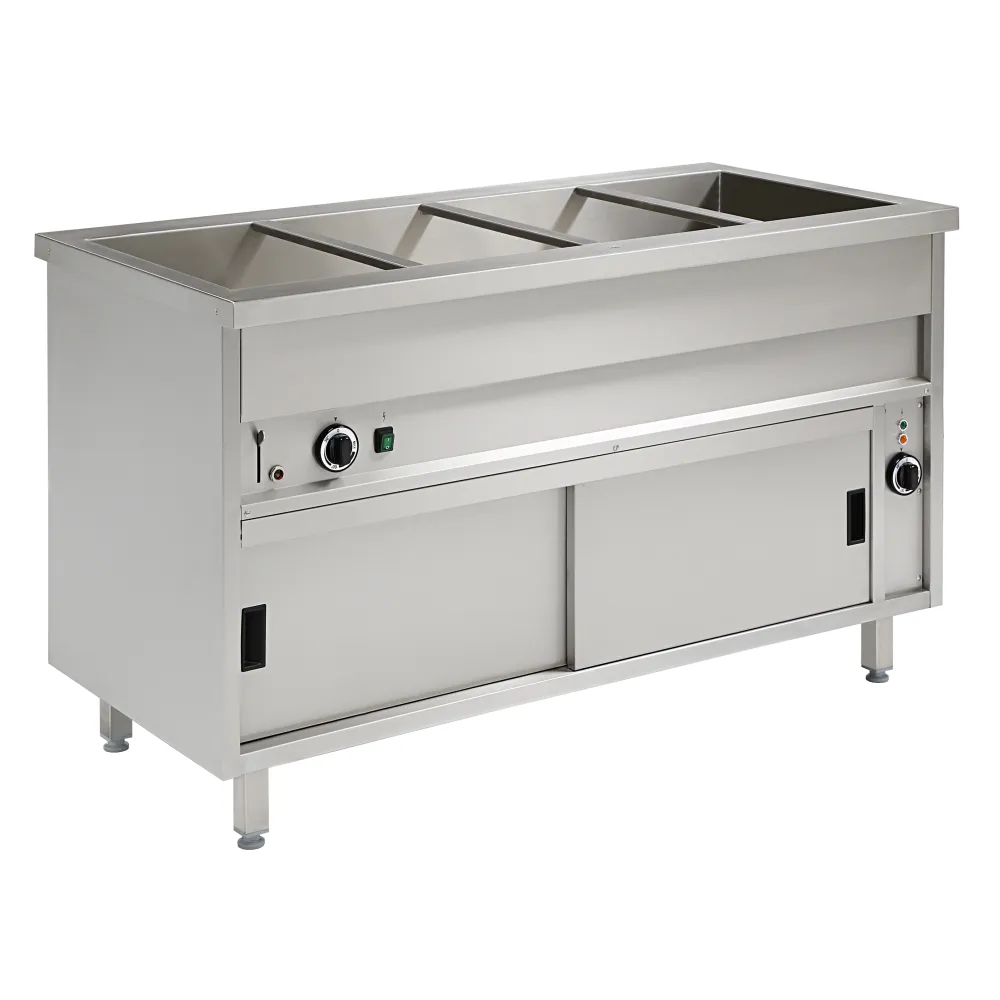 Karstais marmīts ar skapi 4xGN 1/1, ar kopējo temperatūras kontroli (GBS3014-142EK)