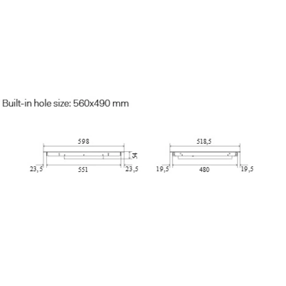 Indukcijas plīts virsma HCBI604TC 60 cm 4 zonas