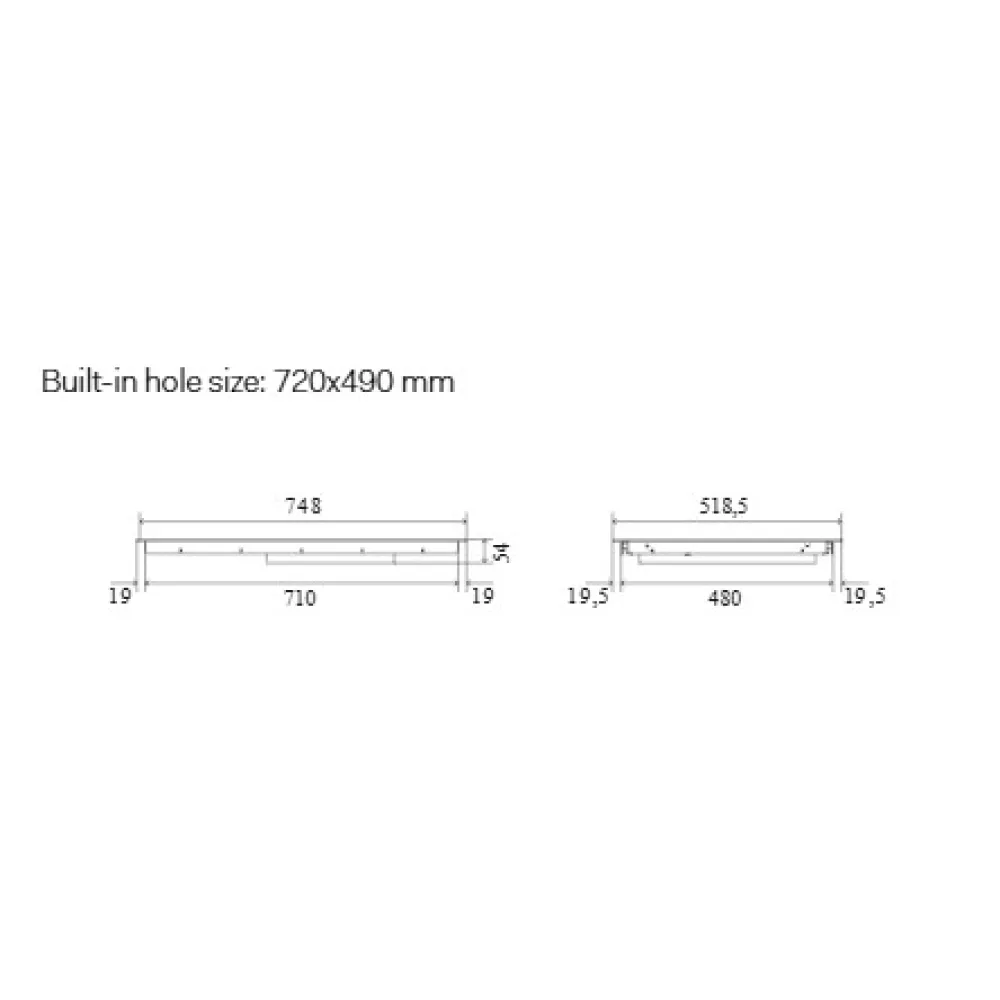Indukcijas plīts virsma HCBI754TC 75 cm 4 zonas