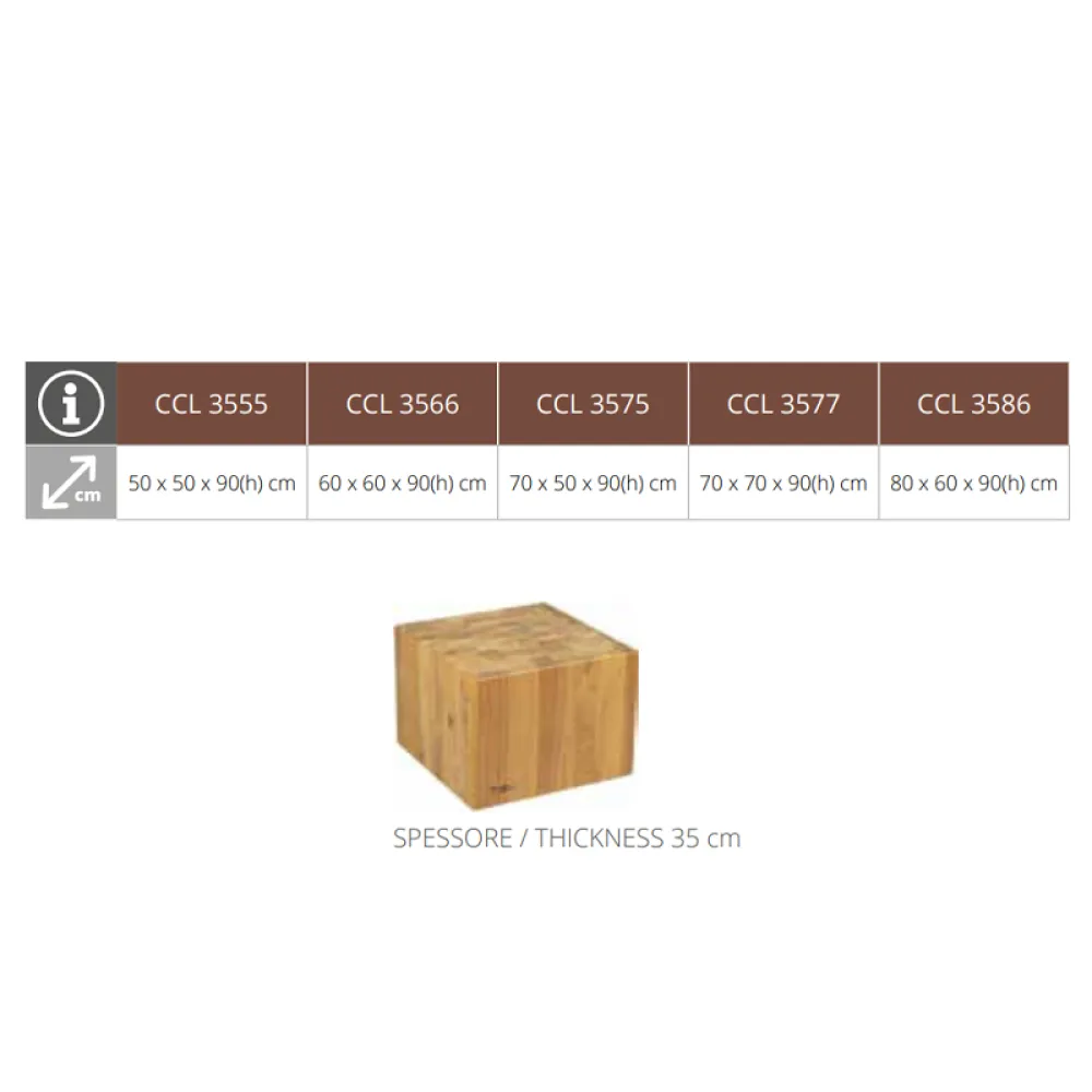 Bloks gaļas apstrādei 35, 70x70 cm CCL3577