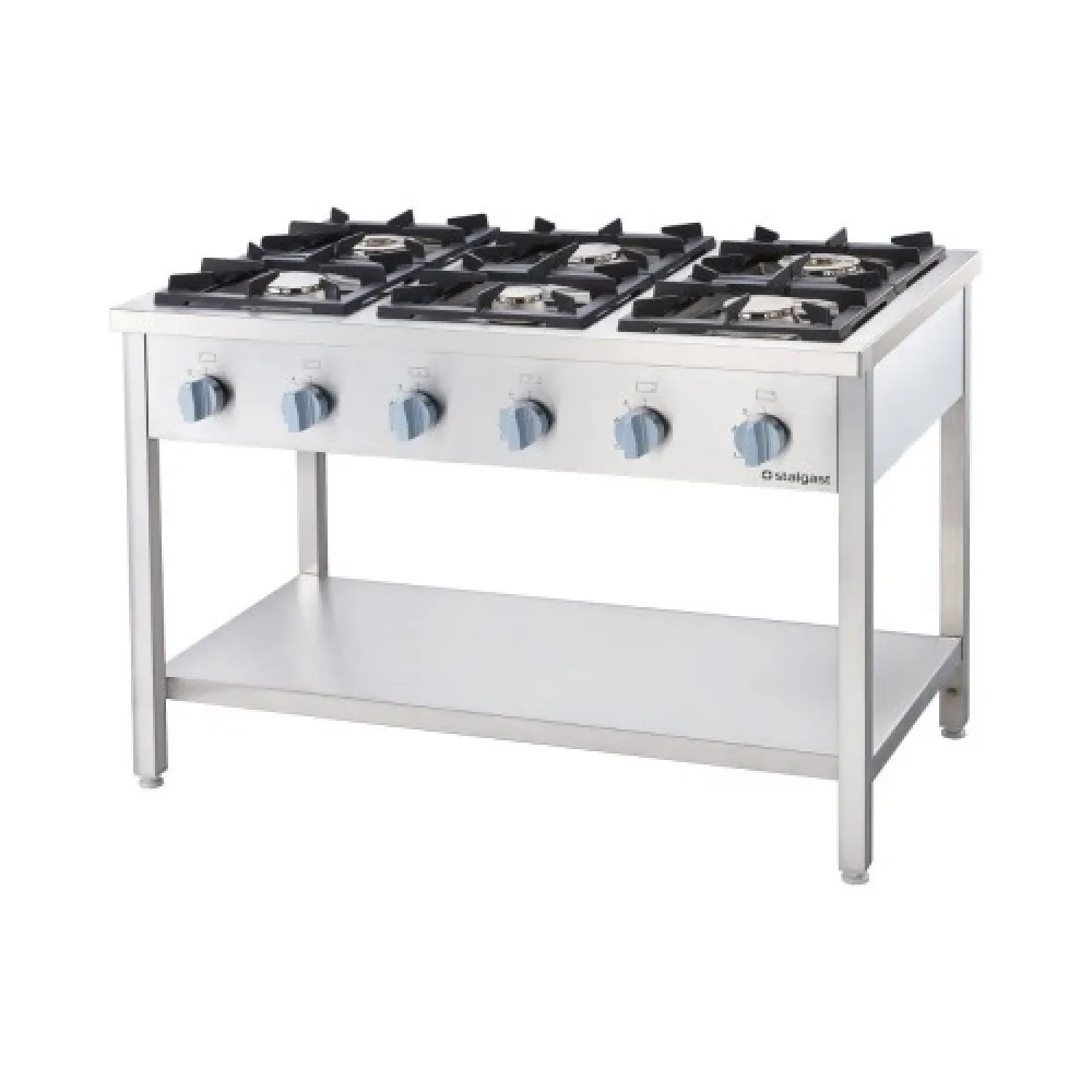 Gāzes plīts ar 6 degļiem 1200 32,5 kW (978613)