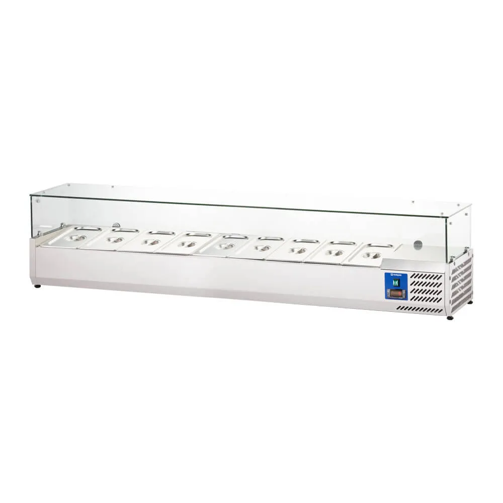 Aukstuma vitrīna 2000 mm 9 x GN1/3 (834930)