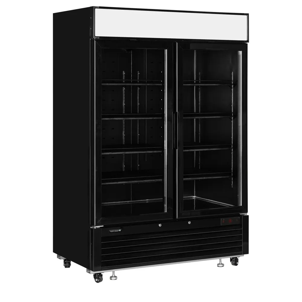 Saldētava vitrīna 922 litri ar veramām durvīm, melna (LGF5000B)