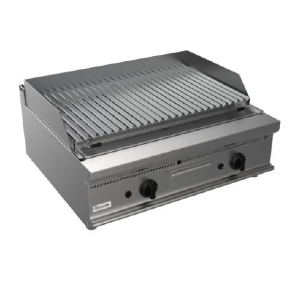 Gāzes lāvas akmeņu grilvirsma rievota E7/BS2BB