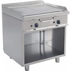 Gāzes rievota grilvirsma ar neitrālo skapi EASY 700 E7/FTG2BARK