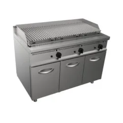 Gāzes lāvas akmeņu grilvirsma rievota ar skapi L7/BS3BC2