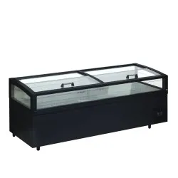 Saldētava-ledusskapis vitrīna 860L, melna