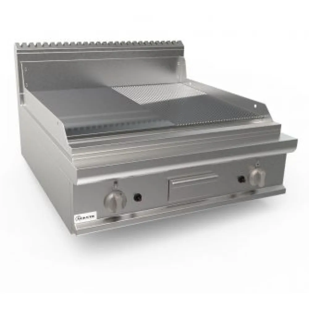 Gāzes rievota-gluda grilvirsma LADYQ 900 LQ/FTG4BBMC