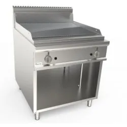 Gāzes rievota grilvirsma ar neitrālo skapi LADYQ 900 LQ/FTG4BARC