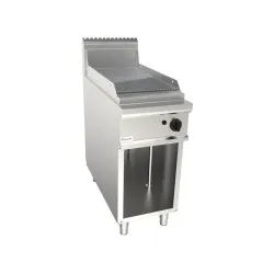 Gāzes rievota grilvirsma ar neitrālo skapi LADYQ 900 LQ/FTG2BARC