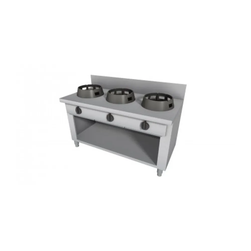 Gāzes WOK plīts ar neitrālo skapi 1500x700mm LS03150070BA
