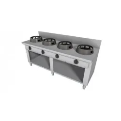 Gāzes WOK plīts ar neitrālo skapi 2000x700mm LS03150070BA