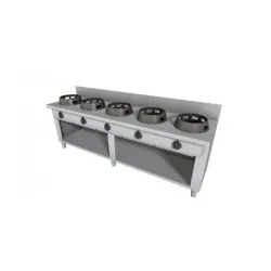 Gāzes WOK plīts ar neitrālo skapi 2500x700mm LS0250070BA