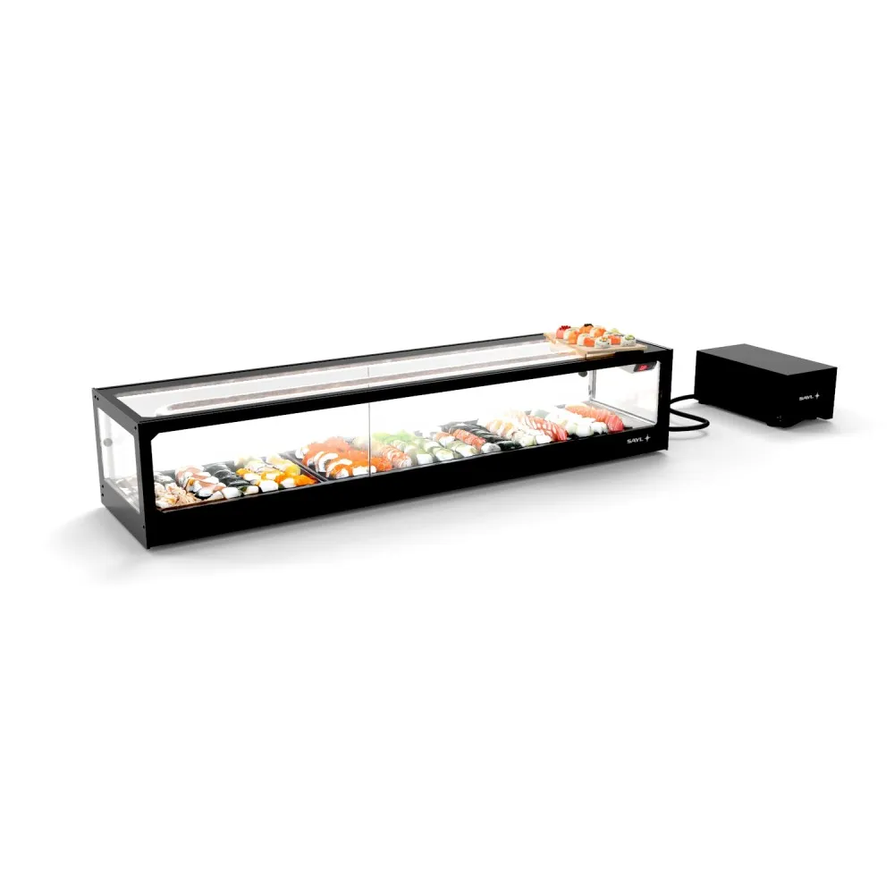 Aukstā vitrīna ar dzesēšanas bloku LOGIC SUSHI VTLG8SGRP (BHS-VTLG8SGRP)