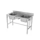 Metāla galds ar regulejamo virsmu un izlietni 2000 (BHS-IRRV-200/60/90)
