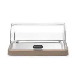 Aukstais displejs marmīts ar roll-top vāku 460x355x(H)220mm, bēšs