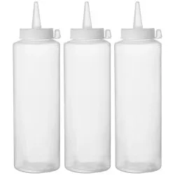 Mērču pudeles-dozatori 700 ml, caurspīdīgi - 3 gab