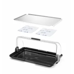 Maza «rolltop» tipa vitrīna, divu funkciju