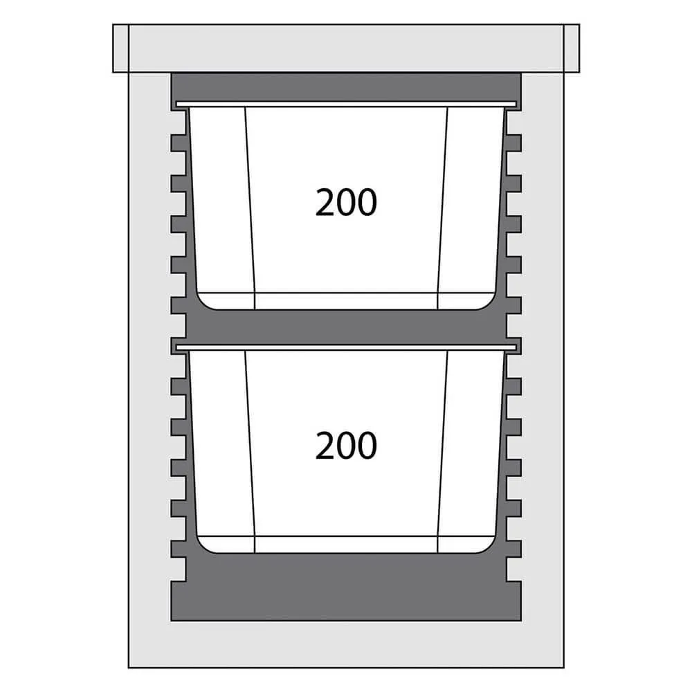 Termokonteiners ēdienu pārvadāšanai 12 x GN 1/1 20 mm (055106)