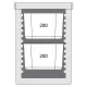 Termokonteiners ēdienu pārvadāšanai 12 x GN 1/1 20 mm (055106)