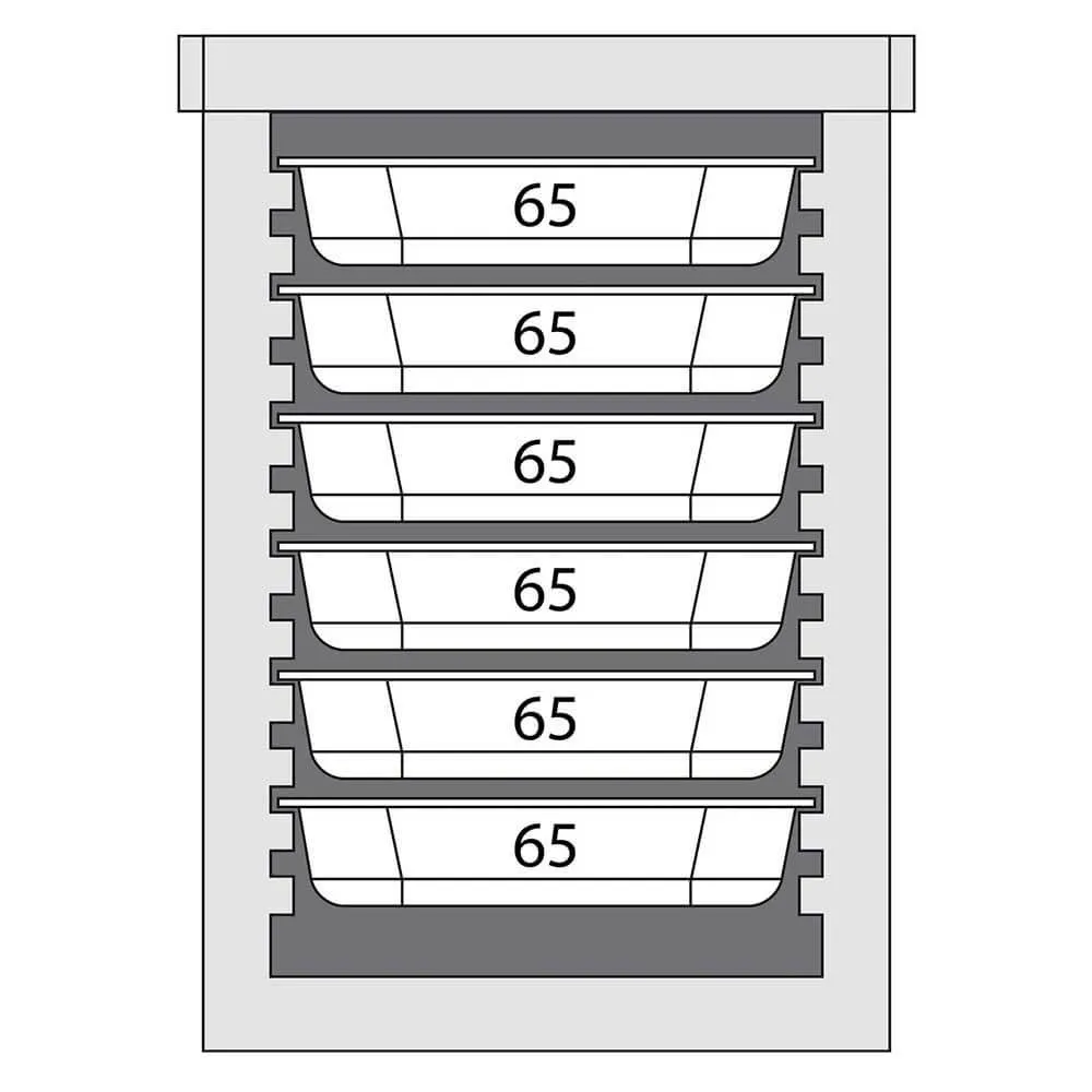 Termokonteiners ēdienu pārvadāšanai 12 x GN 1/1 20 mm (055106)