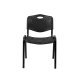 Krēsls ISO PLAST 0102, melns (KKO/ISO.PLAST.0102/NS/STM)