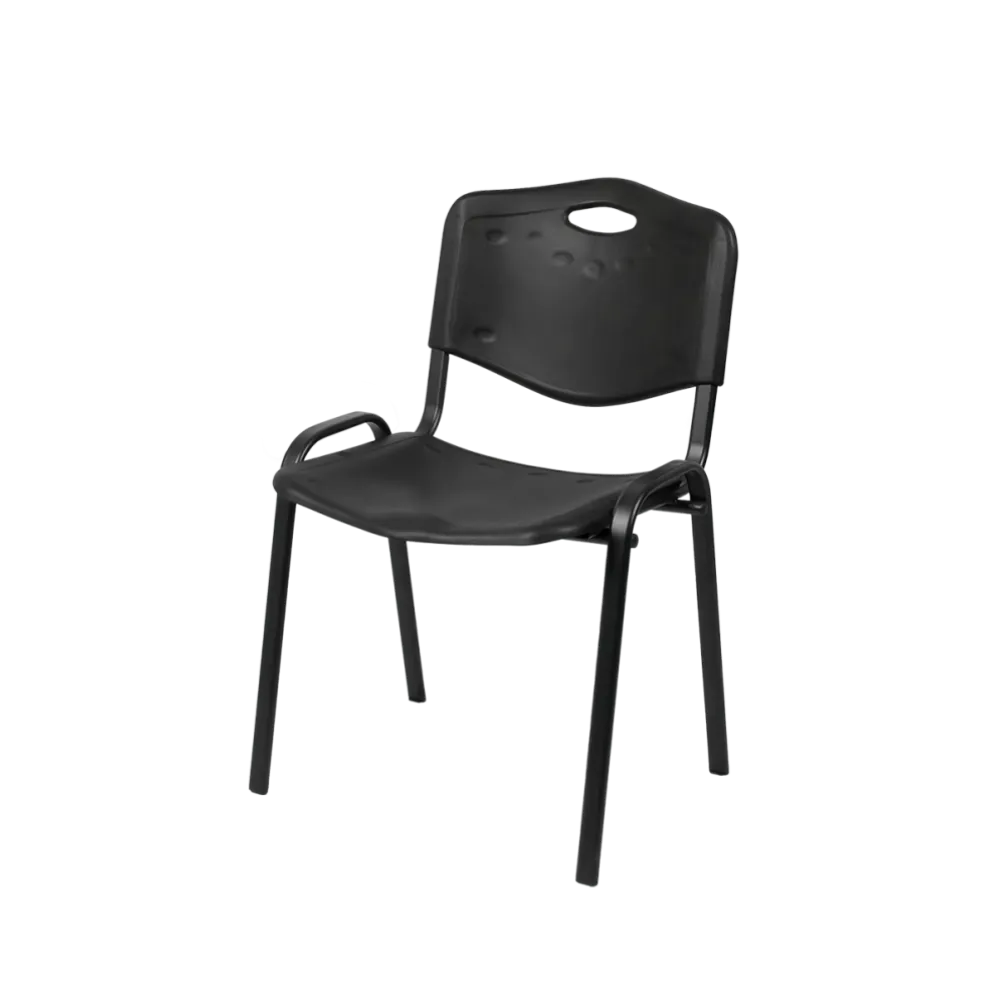 Krēsls ISO PLAST 0102, melns (KKO/ISO.PLAST.0102/NS/STM)