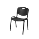 Krēsls ISO PLAST 0102, melns (KKO/ISO.PLAST.0102/NS/STM)