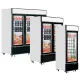 Saldētava vitrīna 1436L, 3 veramās durvis, balta (LGF7500)
