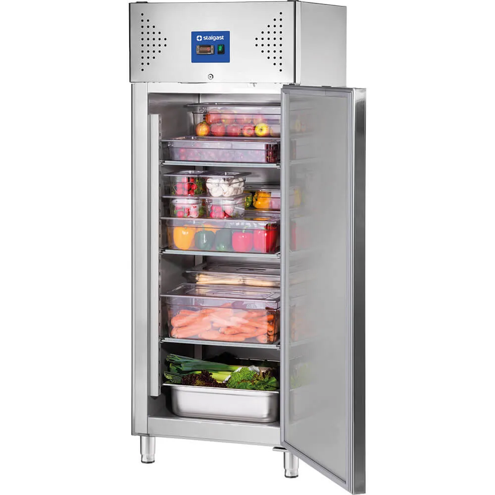 Ledusskapis no nerūsējošā tērauda, 650L (830622)