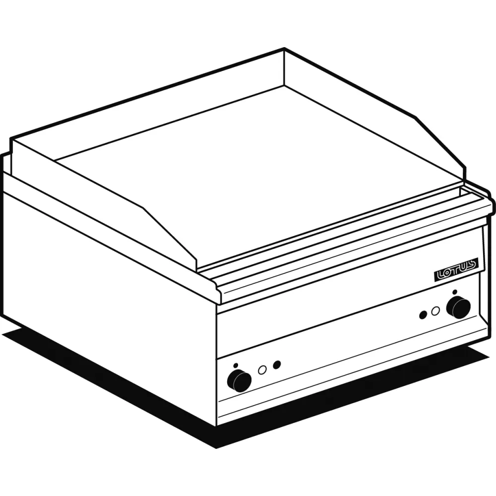 Elektriskā grilvirsma hromēta, gluda FTL-2EMS (05066014)