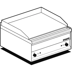 Elektriskā grilvirsma hromēta, gluda FTL-2EMS
